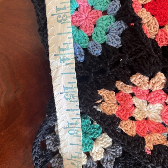 ALIX PINHO Love Squares Long Skirt in Crocheted Cotton - Picture 13 of 16